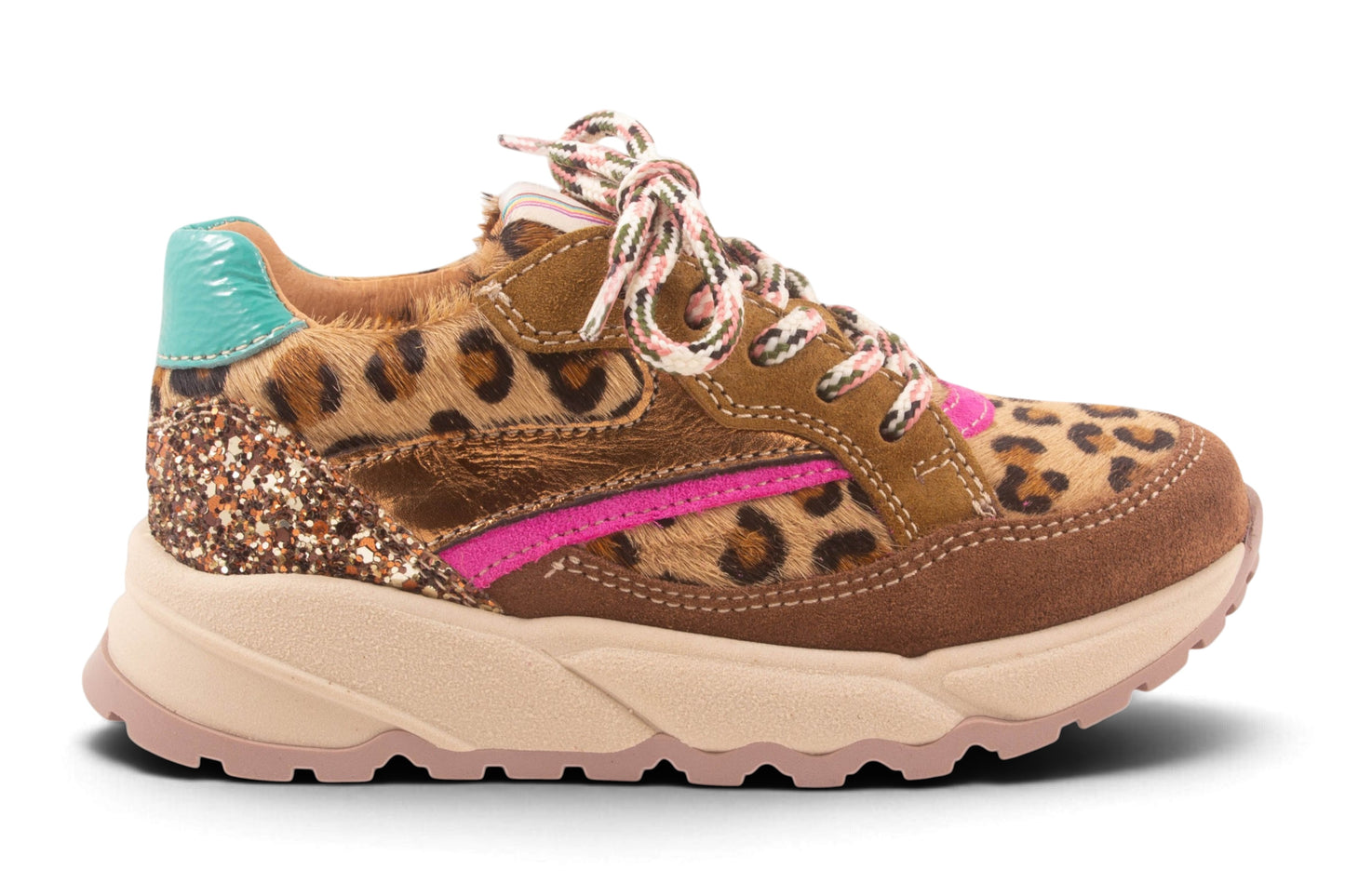 Runner Leopard Pony Metalic Streep
