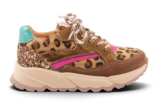 Runner Leopard Pony Metalic Streep