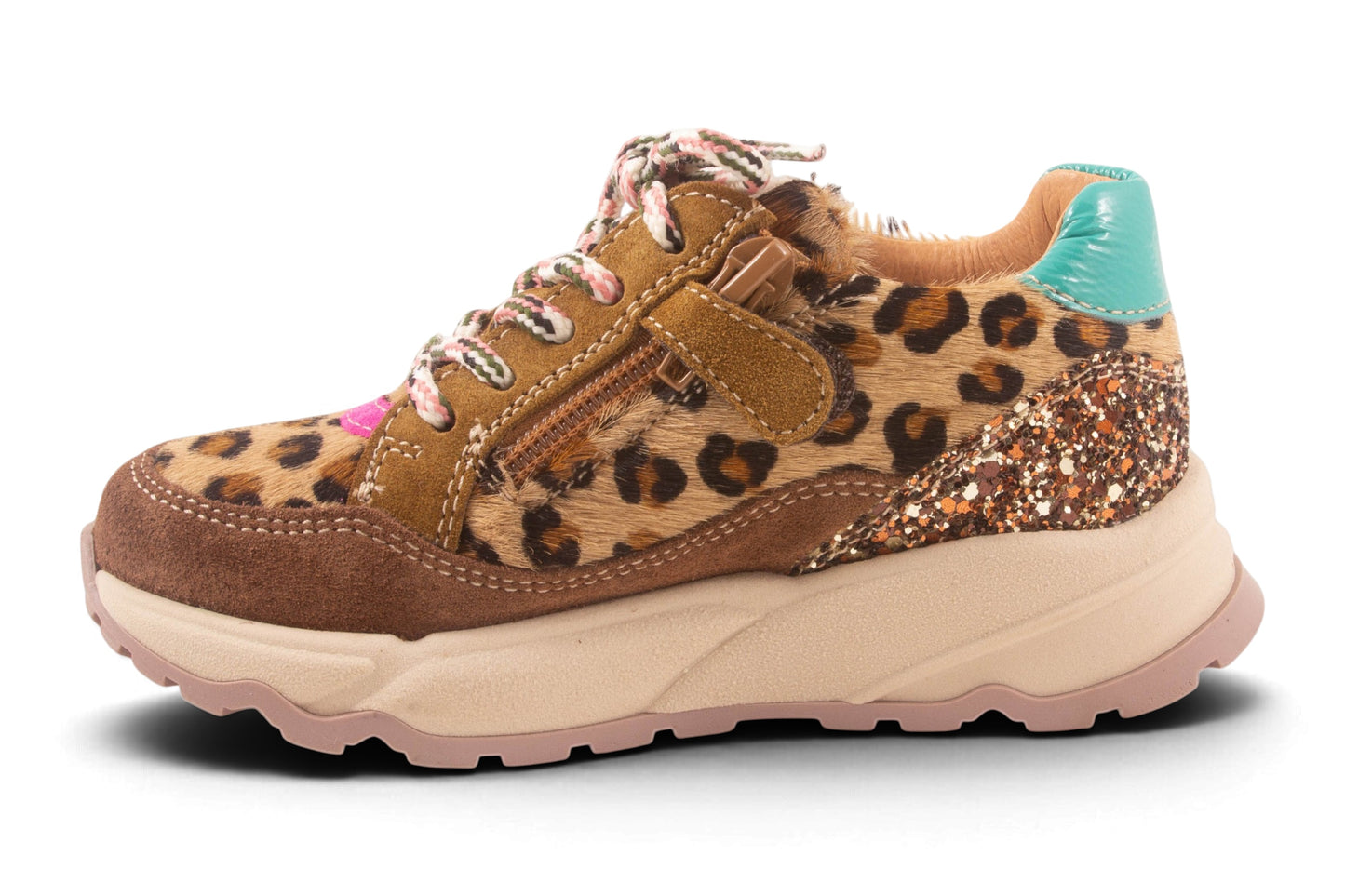 Runner Leopard Pony Metalic Streep