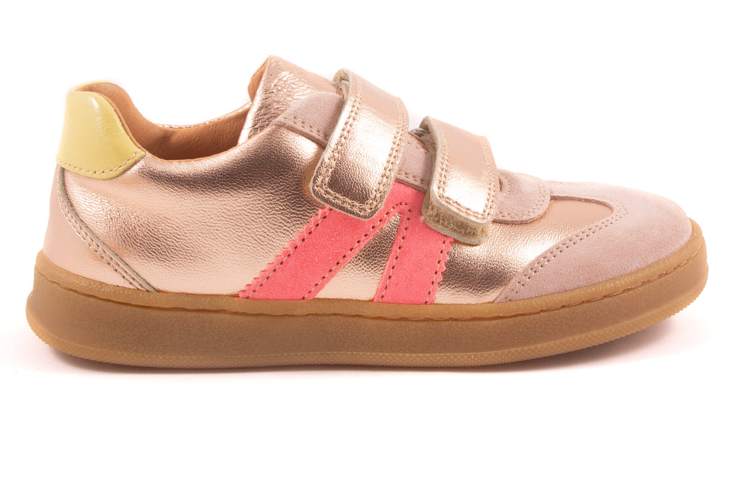 sneaker velcro roze metalic