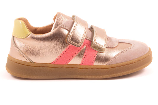 sneaker velcro roze metalic