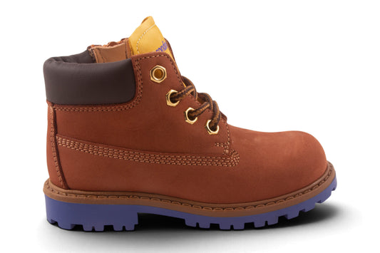 Bottine Bruin Nubuck Blauw Zool