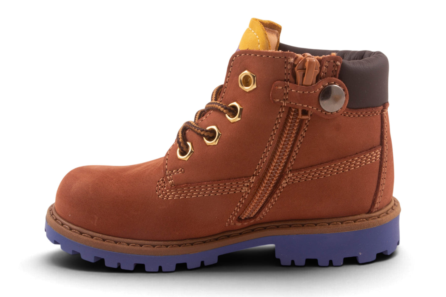 Bottine Bruin Nubuck Blauw Zool