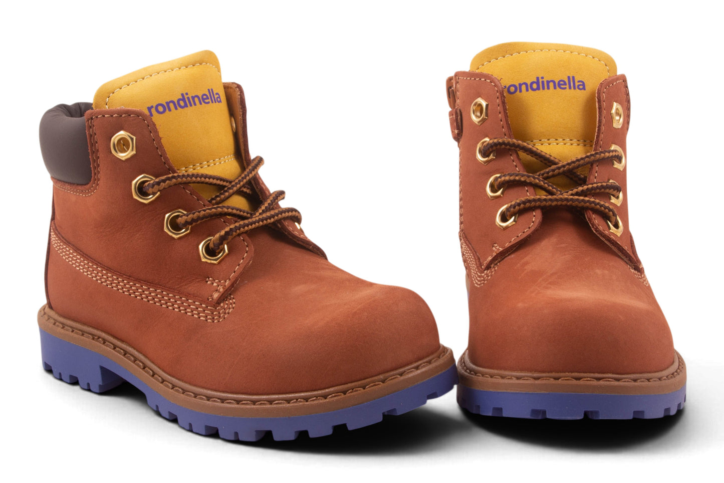 Bottine Bruin Nubuck Blauw Zool