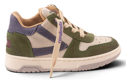 Wit Groen Nubuck Blauw Streep