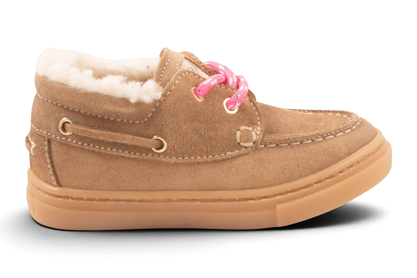 Loafer Beige Nubuck Roze Veter Teddy Rand