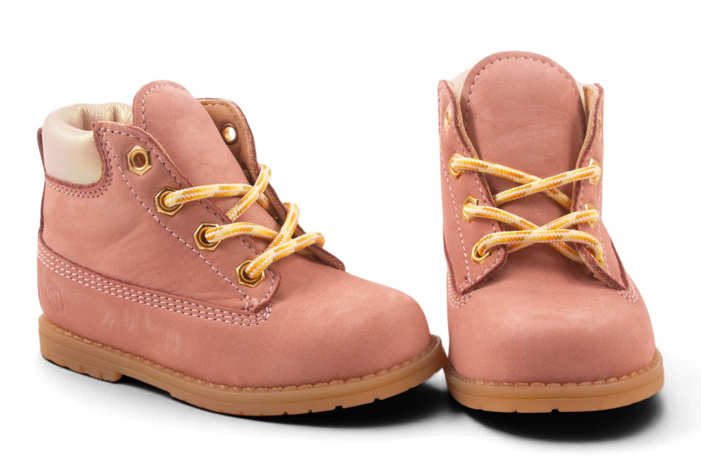 Bottine Roze Nubuck Metalic Rand