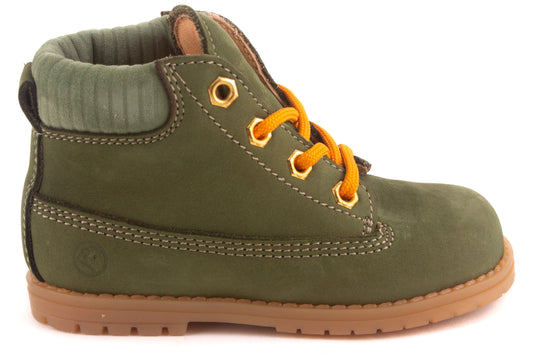 Veterschoen Bottine Groen Nubuck Oker Veter