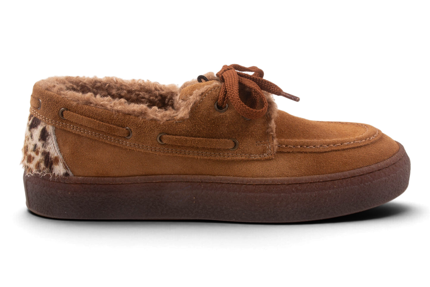 Saika Bootschoen Bruin Nubuck Teddy Rand