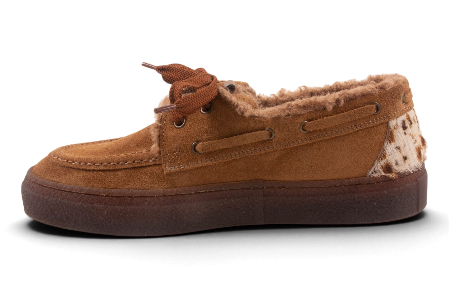 Saika Bootschoen Bruin Nubuck Teddy Rand