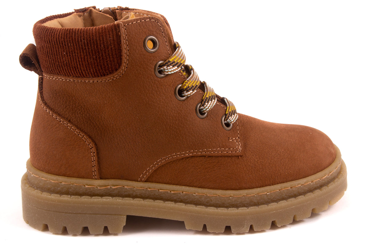 Veterschoen Bottine Cognac Bruin Rand