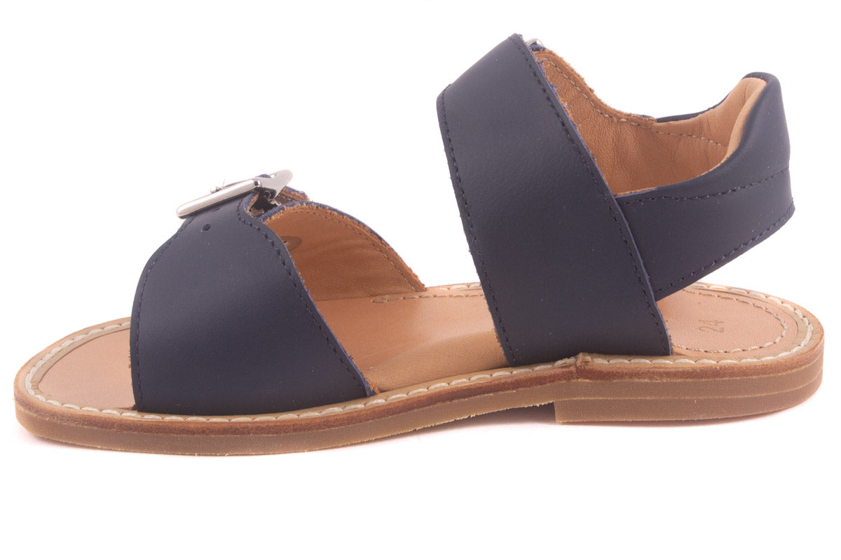 Sandaal 2 Gespen Klassiek Blauw