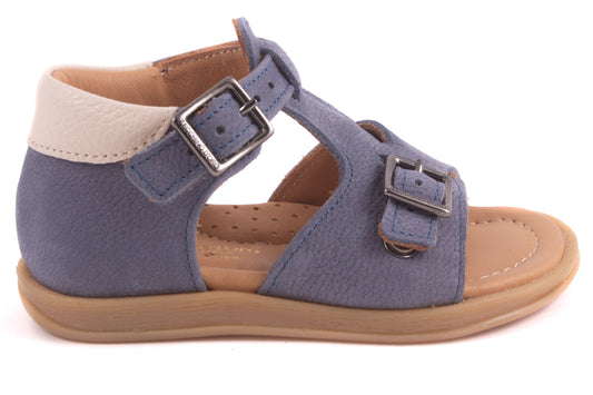 Sandaal Gesloten Hiel Blauw Nubuck
