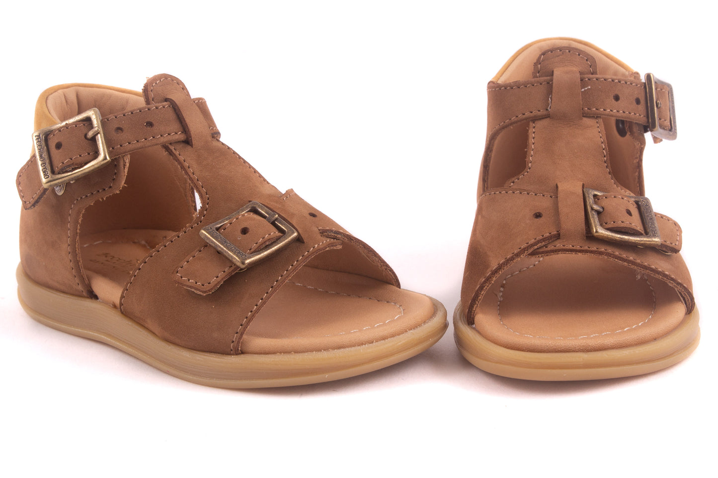 Sandaal Gesloten Hiel Bruin Nubuck