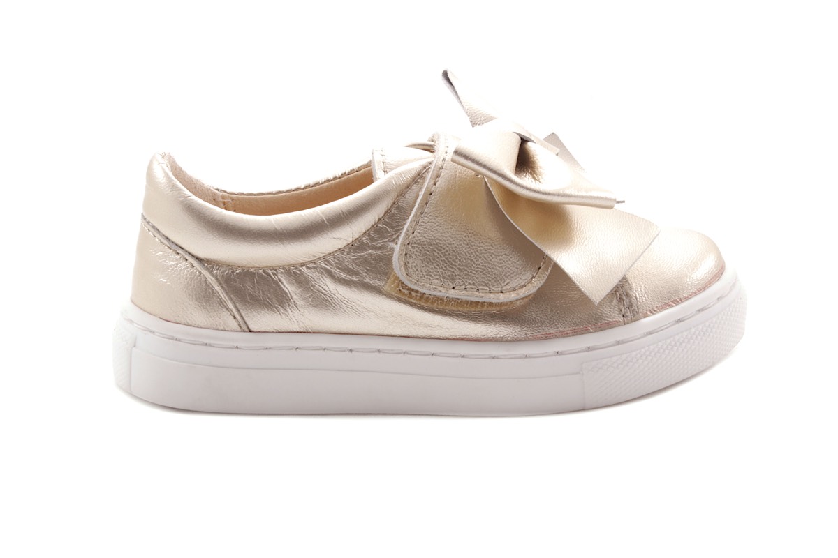 Sneaker Goud Metallic Strikje Goud