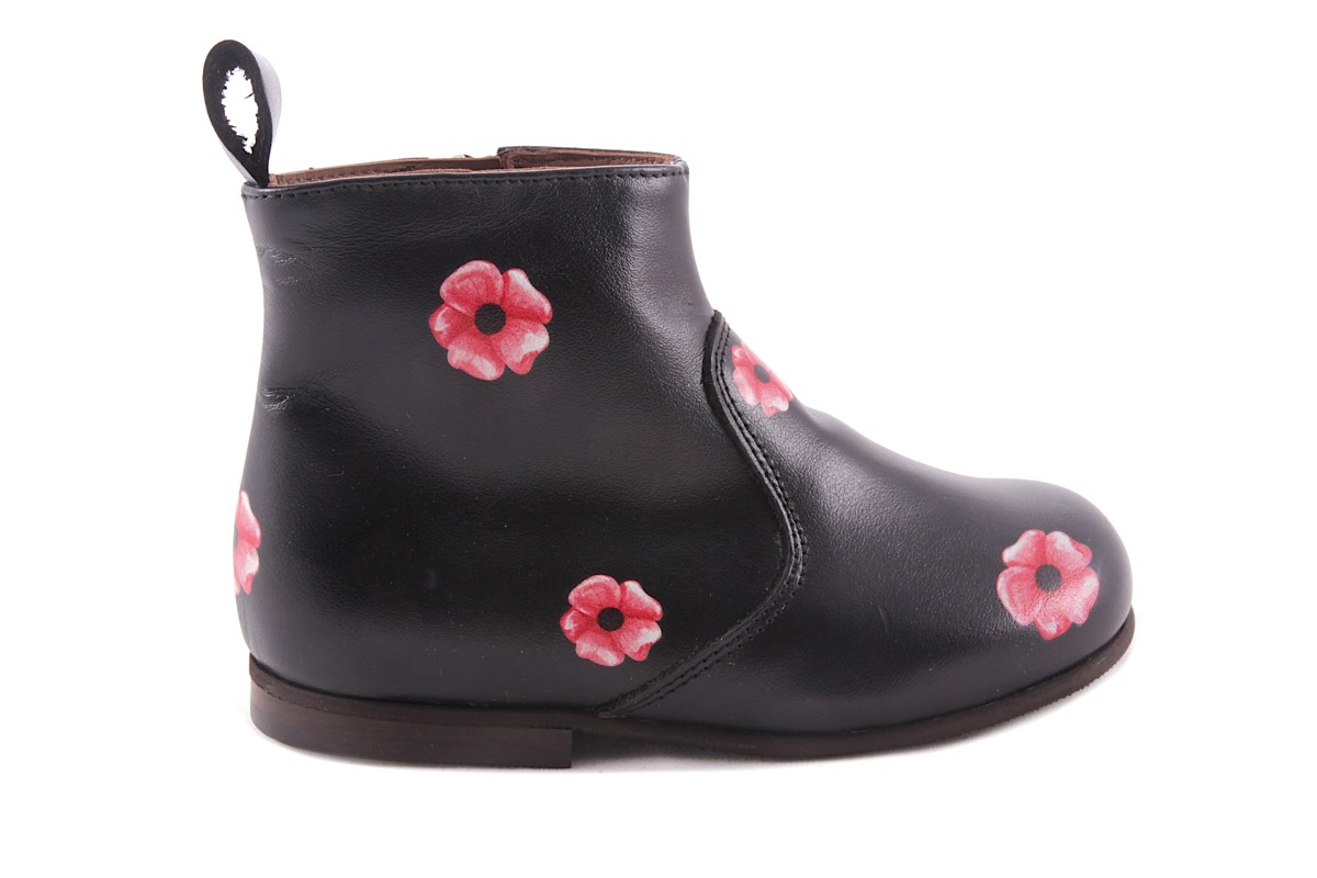 Laars Zwart Roze Bloemen