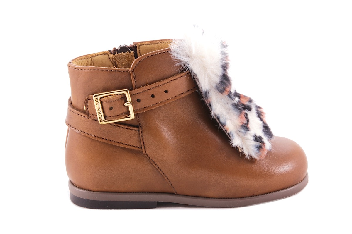 Laars Cognac Met Riempje Leopard