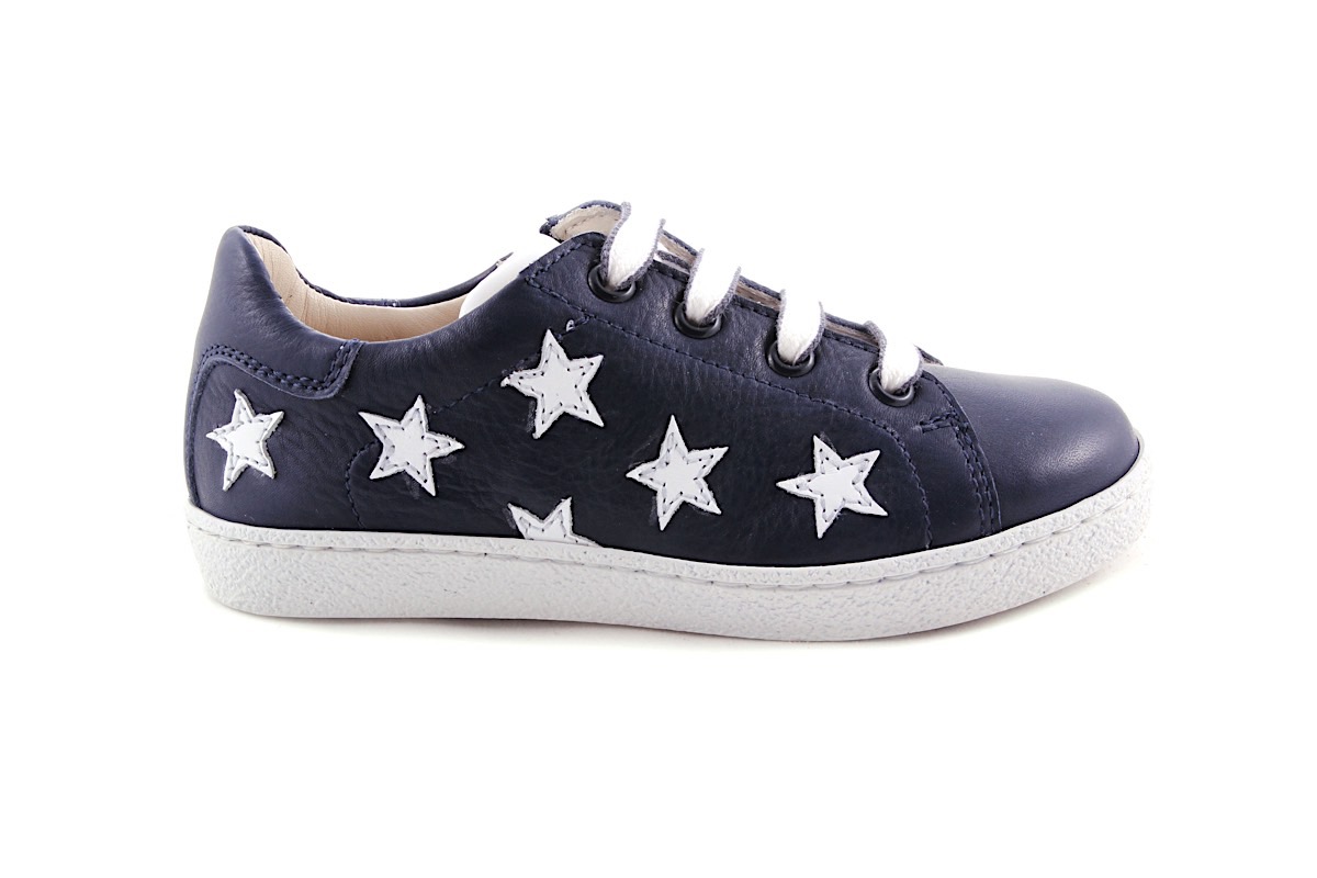 Sneaker Groot Donkerblauw Met Witte Sterretjes