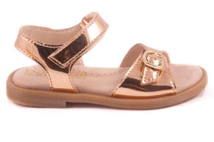 beberlis sandaal velcro koper spiegel