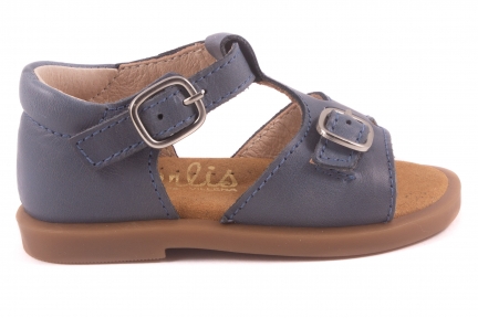 Sandaal Gesloten Hiel Gesp Voor Blauw