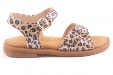 Sandaal 2 Gesp Leopard