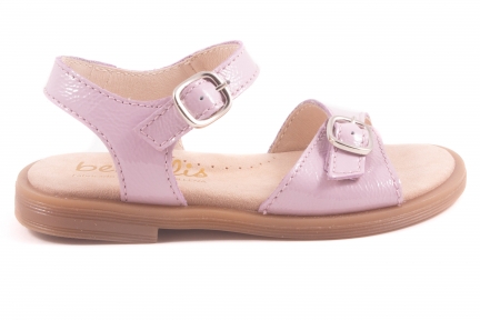 Sandaal 2 Gesp Lila Lak