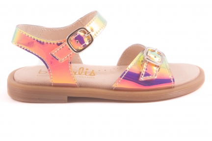 Sandaal 2 Gesp Roze Spiegel