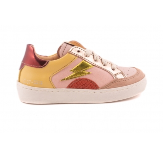 Sneaker Bliksem  Roze/geel
