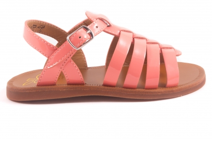 Sandaal Gladiator Koraal Lak