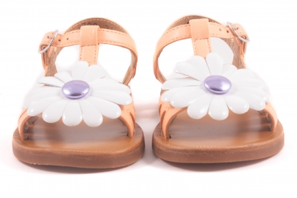 Sandaal Abrikoos Leder Margriet