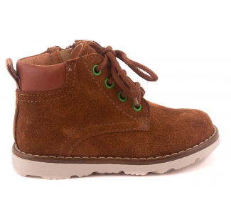 Veterschoen Bruin Nubuck Witte Zool