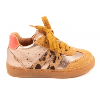 Sneaker Klein Goud Metalic Leopard Pony V Opzij