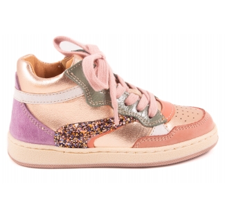 Sneaker Groot Roze Metalic Roze Tip Glitter Streep