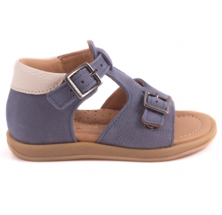 Sandaal Gesloten Hiel Blauw Nubuck