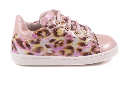 Sneaker Multicolor Leopard Roze Tip